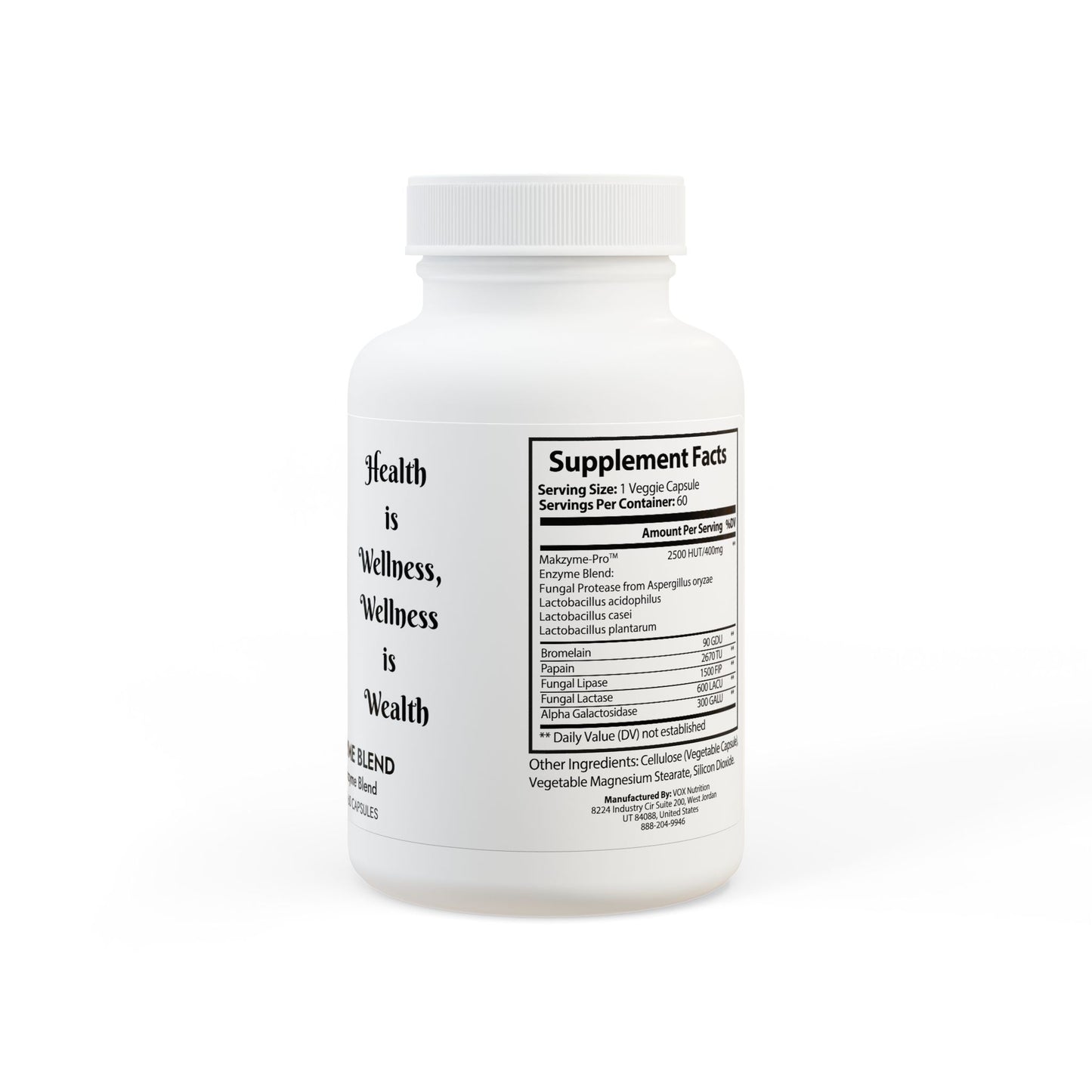 Digestive Enzyme Blend Supplement (60 Capsules)