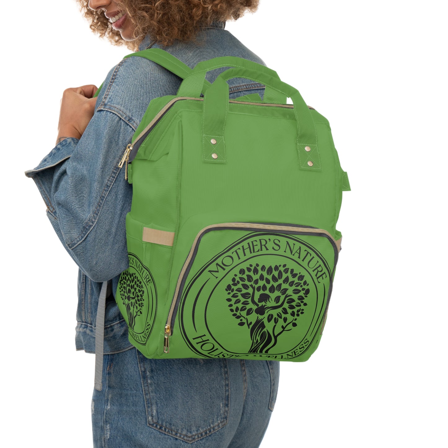 Eco-Friendly Multifunctional Diaper Backpack for Holistic Parents