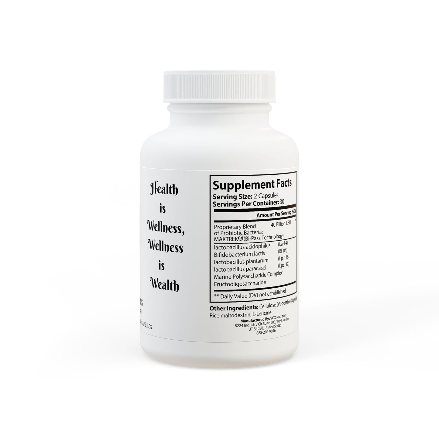 Probiotics Supplement (60 Capsules)