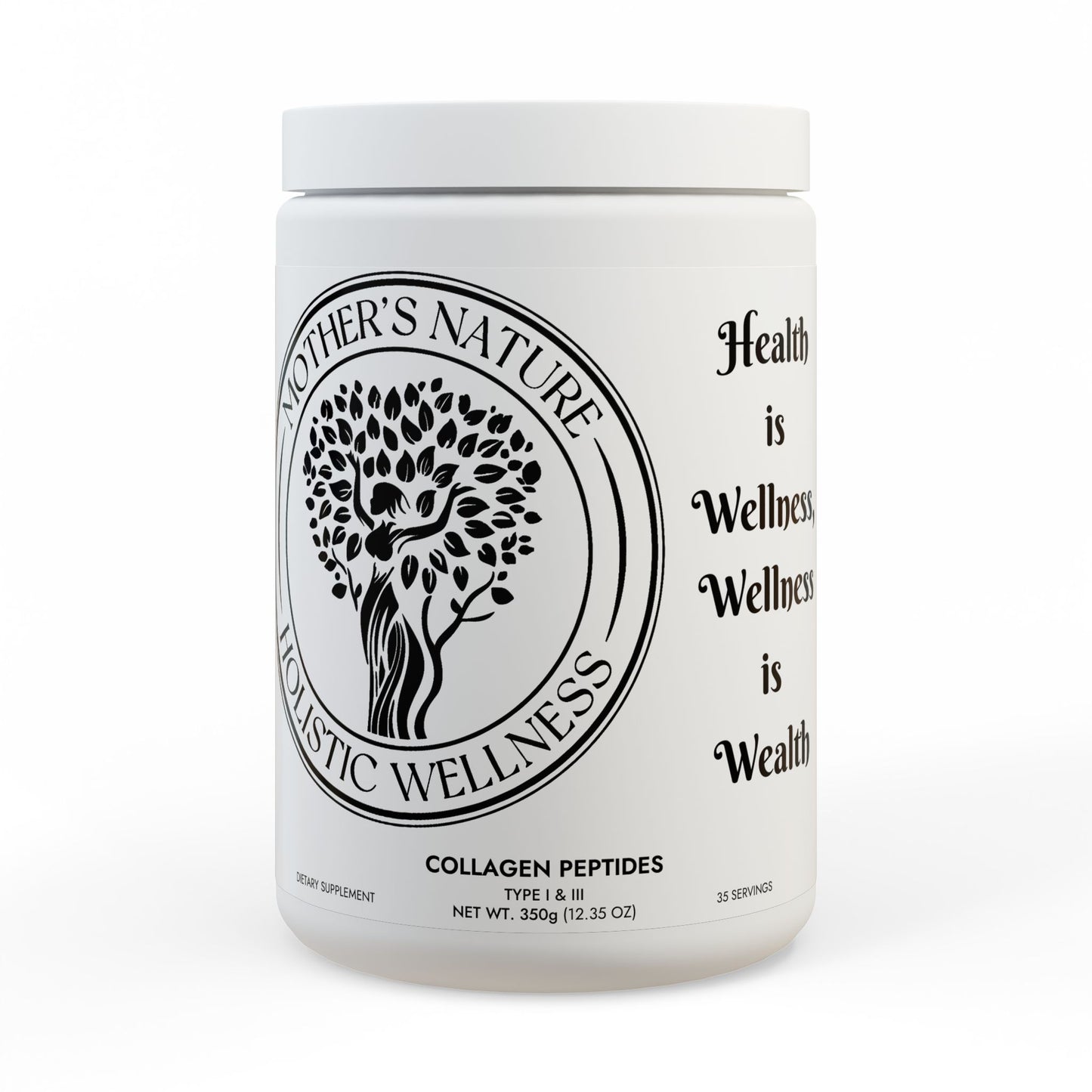 Collagen Peptides Type I & III Supplement (350g, 12.3oz)