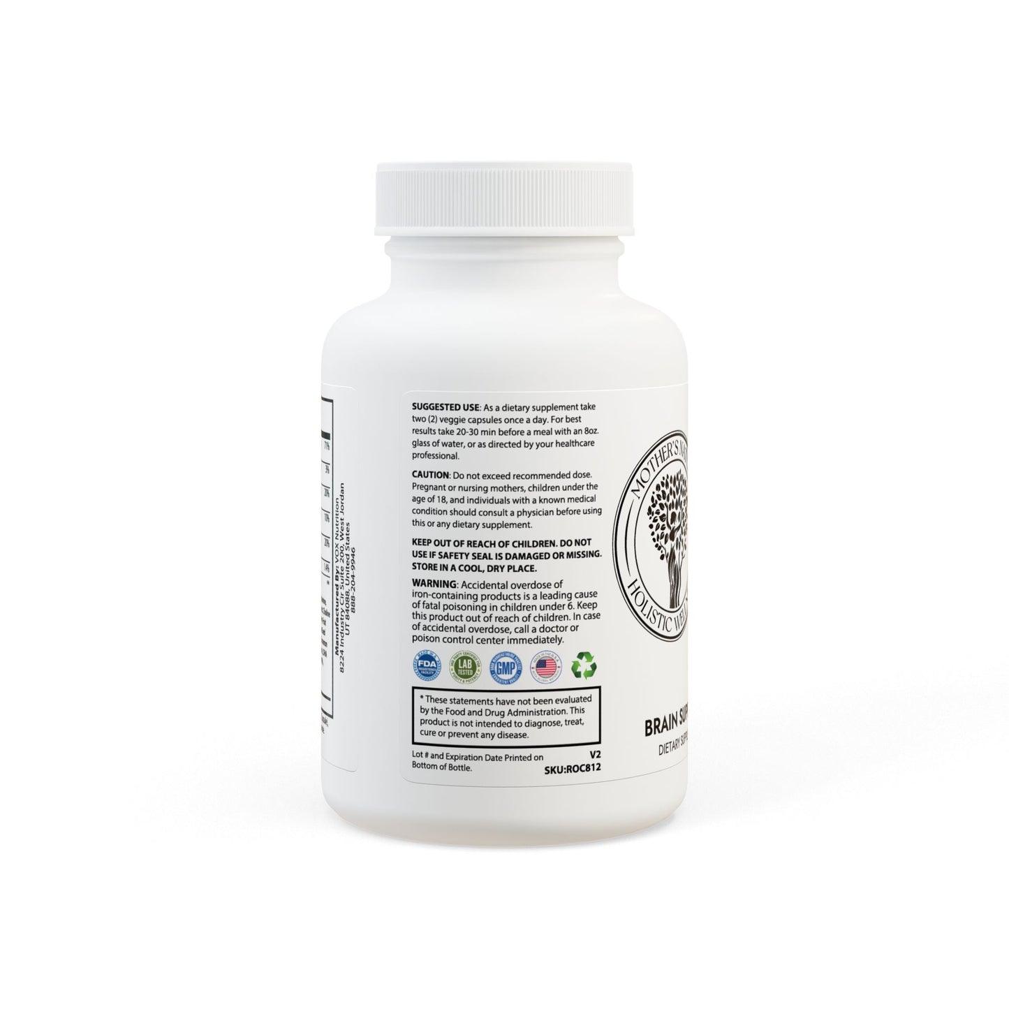 Brain Support Complex Supplement (60 Capsules)
