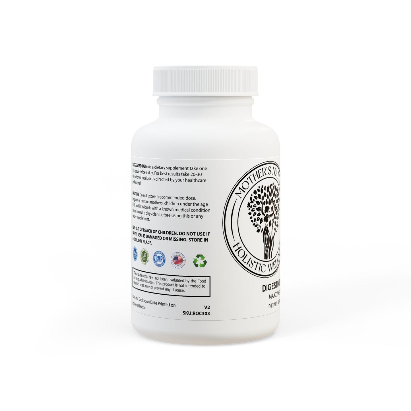 Digestive Enzyme Blend Supplement (60 Capsules)