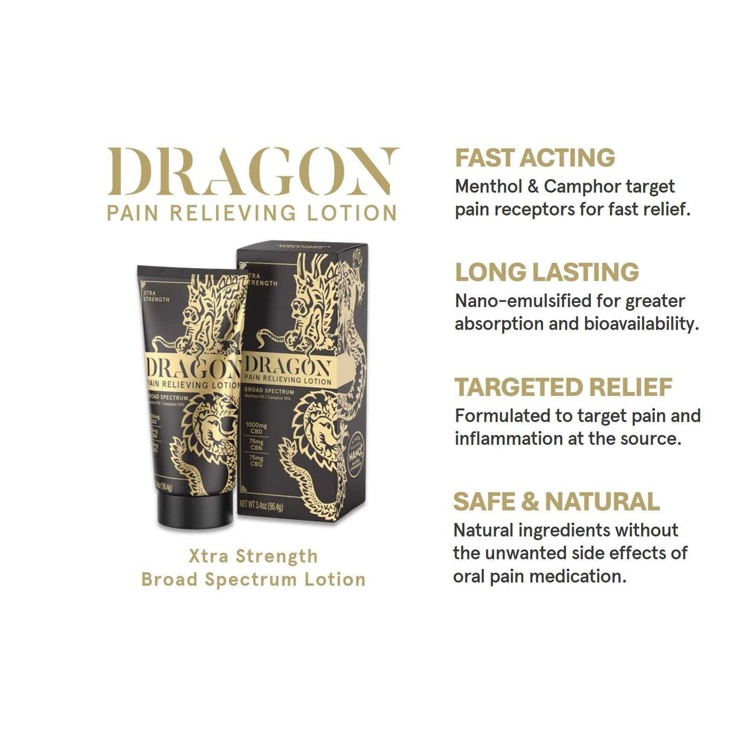 Black lotion dragon balm extra strength 3.4
